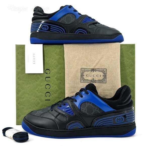 NEW GUCCI Demetra GG Supreme Canvas Basket Low Top Sneakers G 9.5 / US 10 Men's - Picture 13 of 13